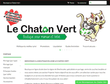 Tablet Screenshot of lechatonvert.com